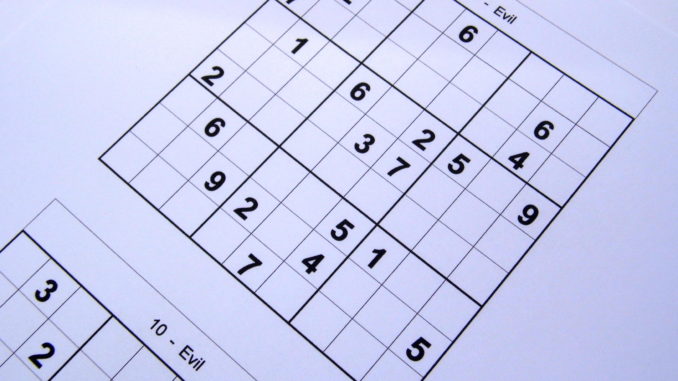 Evil level sudoku puzzle book