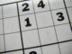 Close-up of a sudoku puzzle