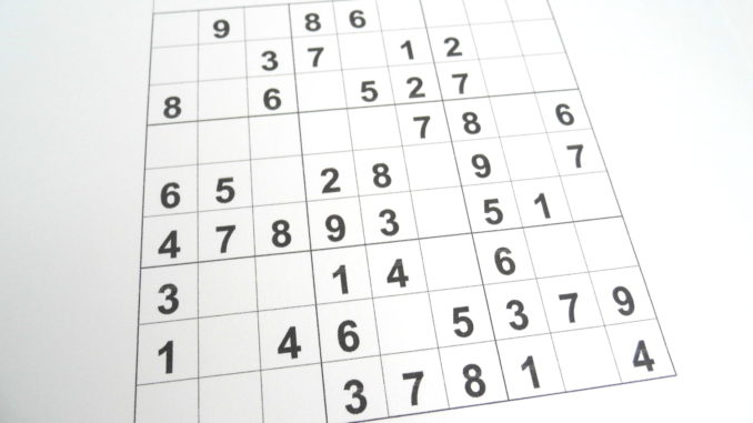 A ultra-easy sudoku puzzle at the start