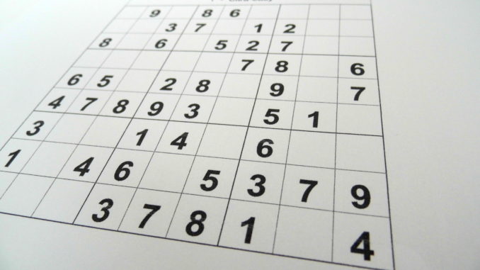 A beginner sudoku puzzle with no numbers entered