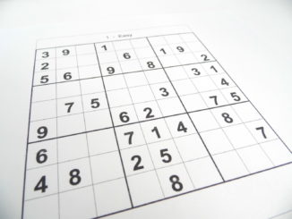 An easy sudoku puzzle at the beginning with no numbers entered