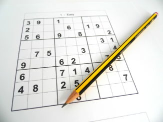 An easy sudoku puzzle at the beginning