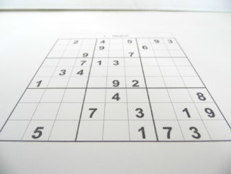 A medium sudoku puzzle at the beginning