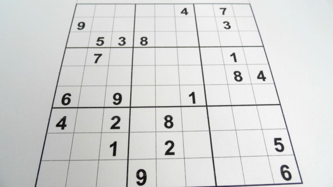 Evil sudoku puzzle at the beginning