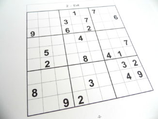 The start of an evil sudoku puzzle