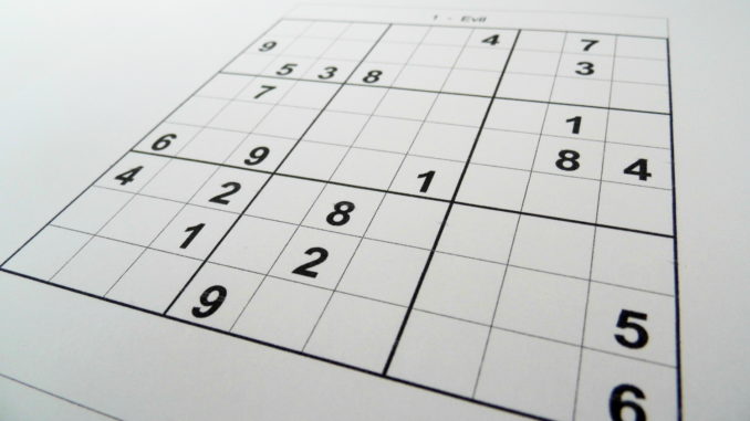 An evil sudoku puzzle with no number yet entered