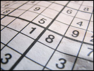 Sudoku puzzle at the beginning