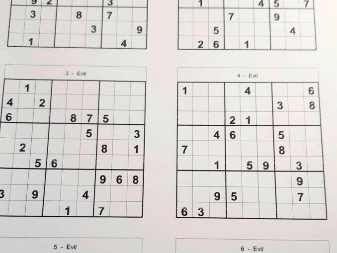 Hard Printable Sudoku Puzzles 2 Per Page – Book 38 – Free Sudoku Puzzles